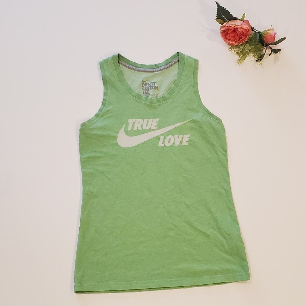 Green Nike "True Love" Atheltic Tank Top Size M